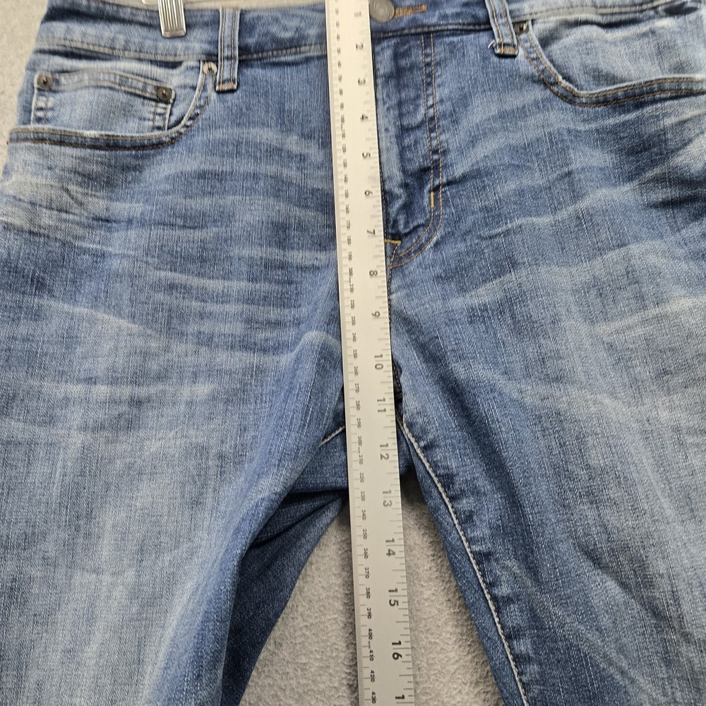 American Eagle Men Jeans 34X34 Blue Slim Straight 360 Extreme Flex Distressed - Picture 8 of 12